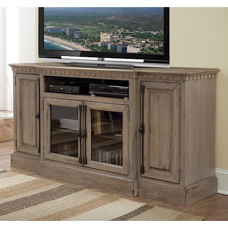 68" Console with Breakfront Design
